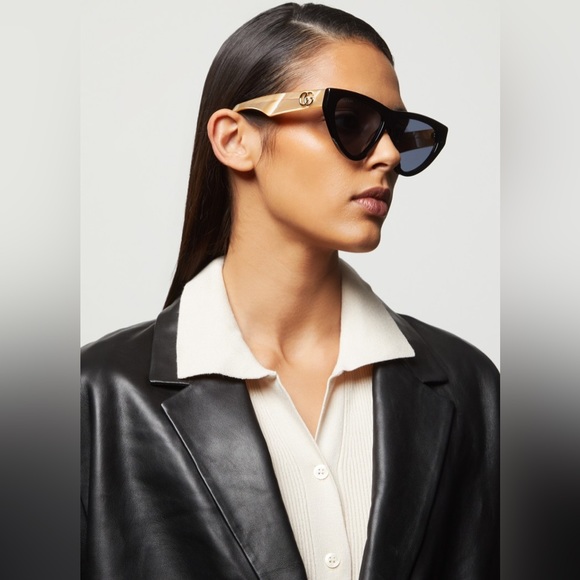 New Gucci Blue Cat Eye Ladies Sunglasses GG1333S 004 - Picture 8 of 17